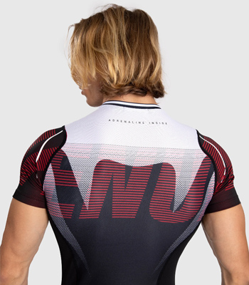 Adrenaline Short Sleeve Rashguard Red