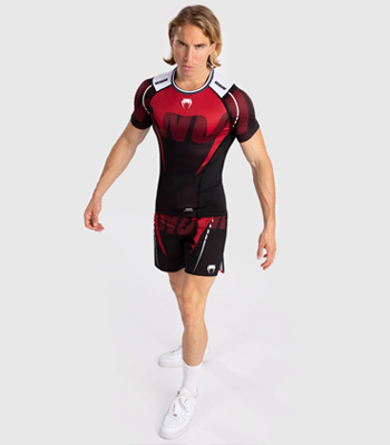 Adrenaline Short Sleeve Rashguard Red