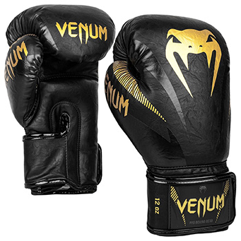 Impact Boxing Gloves Black Gold