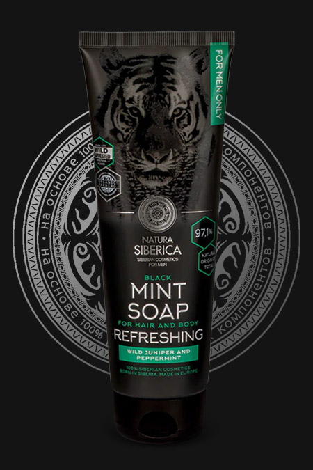 Refreshing Black Mint Soap Hair & Body