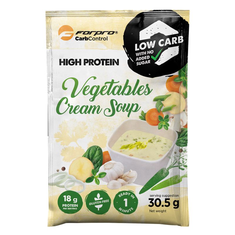 High Protein Soup Vegetables Cream Proteinhaltige Suppe von ForPro