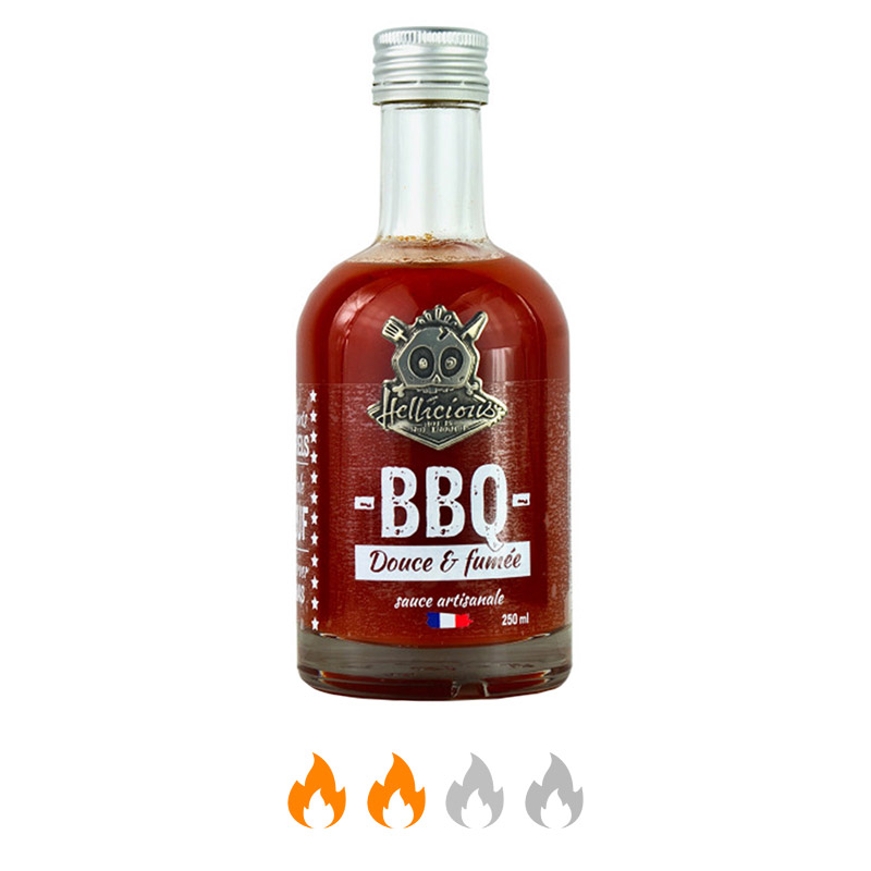 Sauce BBQ Douce et Fumée Sauce barbecue douce et fumée de Hellicious