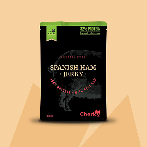 Eco Pork Jerky Spanish Ham Snack de porc séché jambon espagnol de Cherky