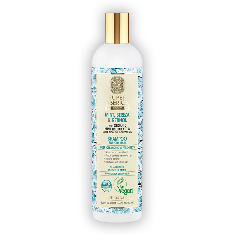 Super Siberica Shampoo Shampoing Pour Cheveux Gras à La Menthe De Natura Siberica